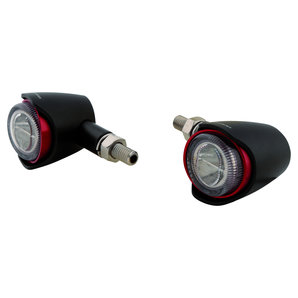 Akron-X LED-Blinker E-gepr�ft- Paar-  in schwarz oder rot Highsider