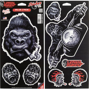 Aufkleber Gorilla Series 2-er Pack- 8 St�ck Lethal Threat