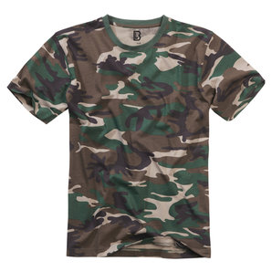 Brandit T-Shirt Woodland Camouflage unter Freizeitbekleidung > T-Shirts & Poloshirt