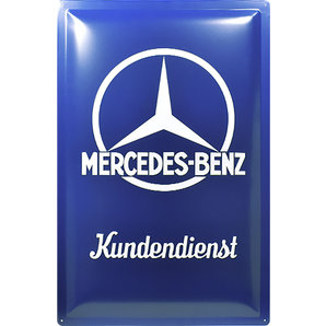 Retro Blechschild Mercedes-Benz Kundendienst Masse: 40x60cm Nostalgic Art